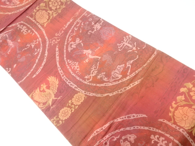 JAPANESE FUKURO OBI / WOVEN SHIKISHI PATTERN